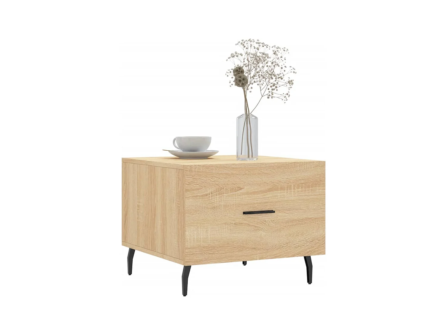 Salontafels 2 stuks Sonoma eiken 50x50x40 cm bewerkt hout