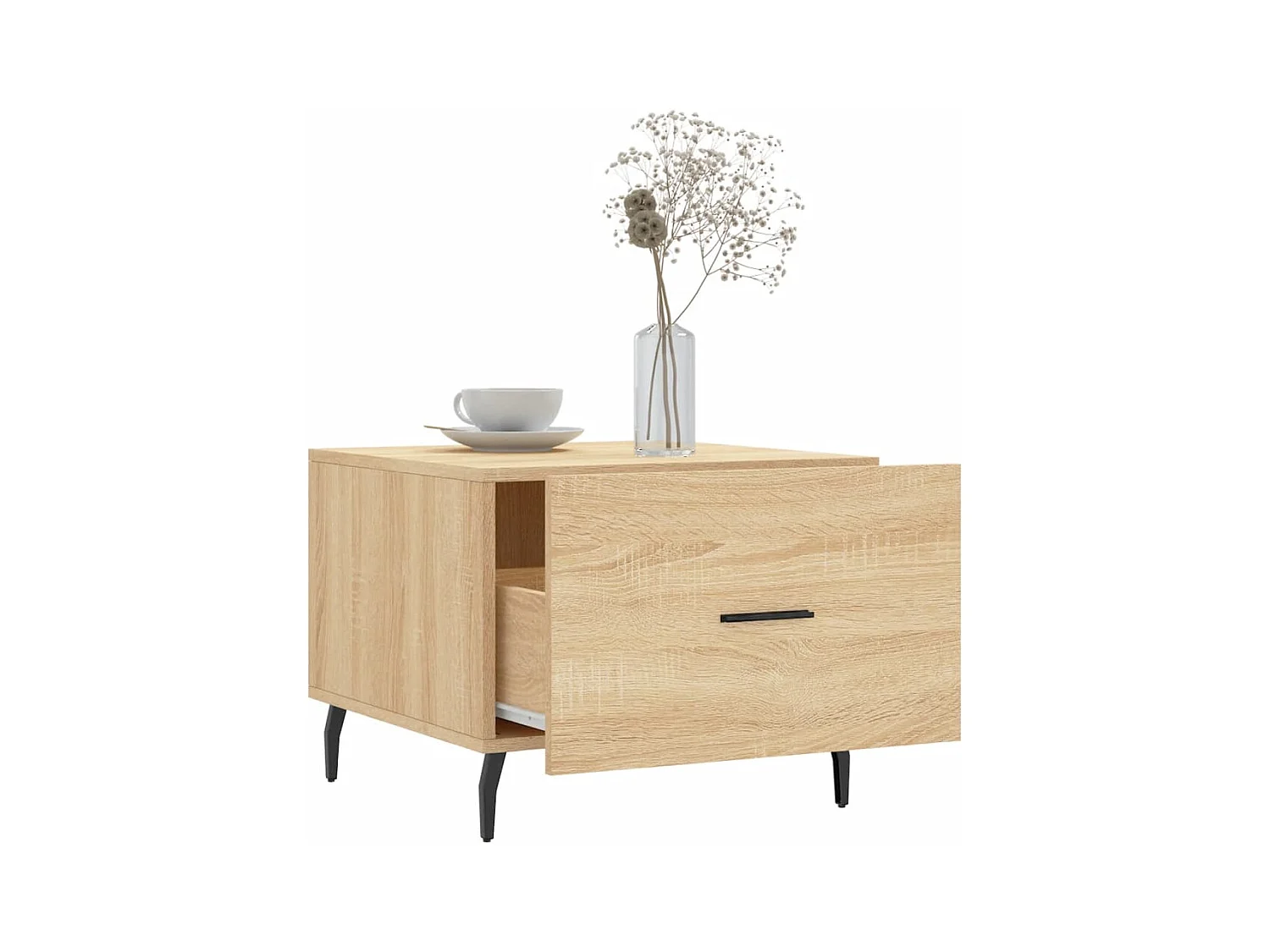 Salontafels 2 stuks Sonoma eiken 50x50x40 cm bewerkt hout