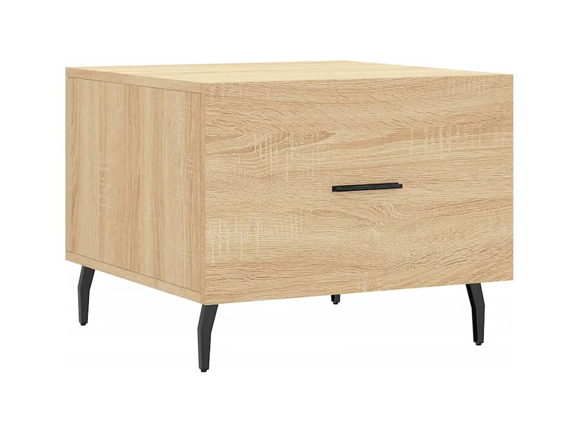 Salontafels 2 stuks Sonoma eiken 50x50x40 cm bewerkt hout