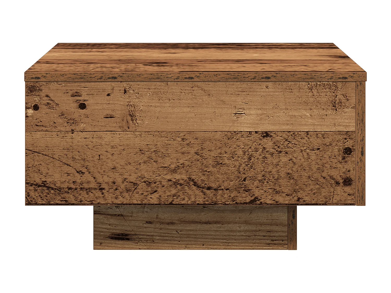 Table Basse , Bois Ancien, 55x55x31 cm, Bois Ingénierie