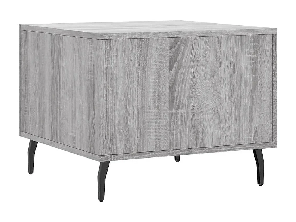 Salontafels 2 stuks sonoma grijs 50x50x40 cm bewerkt hout