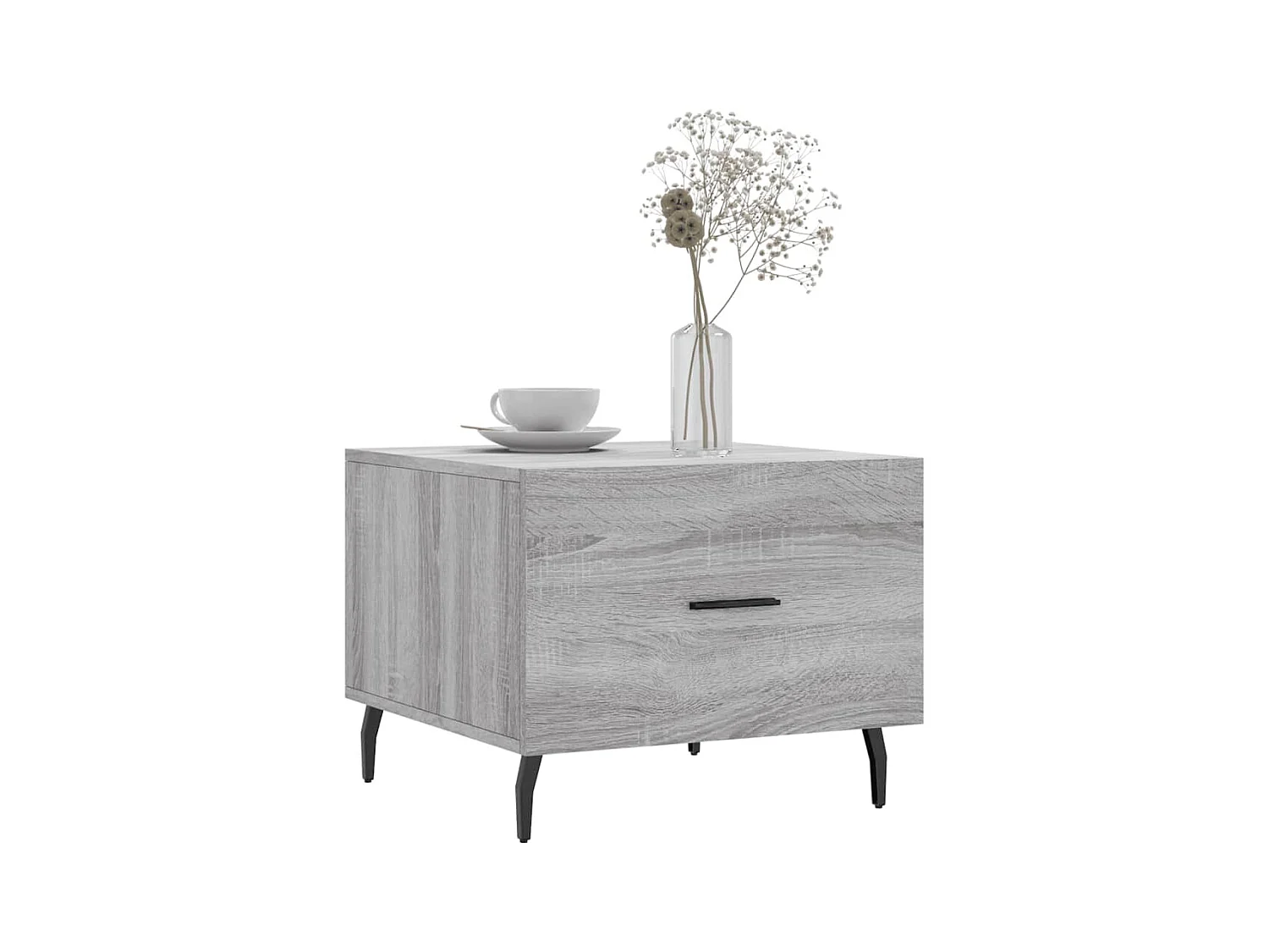 Tables basses 2 pcs sonoma gris 50x50x40 cm bois d'ingénierie