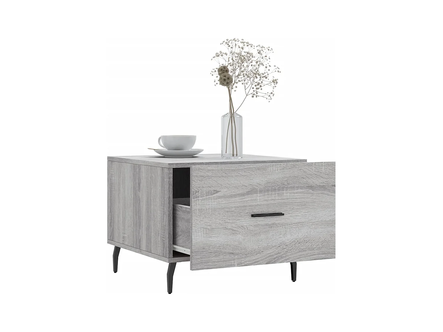 Tables basses 2 pcs sonoma gris 50x50x40 cm bois d'ingénierie