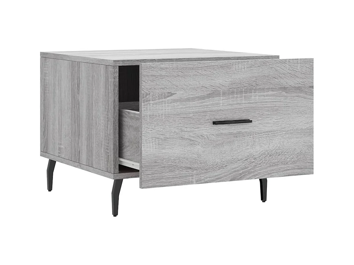 Tables basses 2 pcs sonoma gris 50x50x40 cm bois d'ingénierie