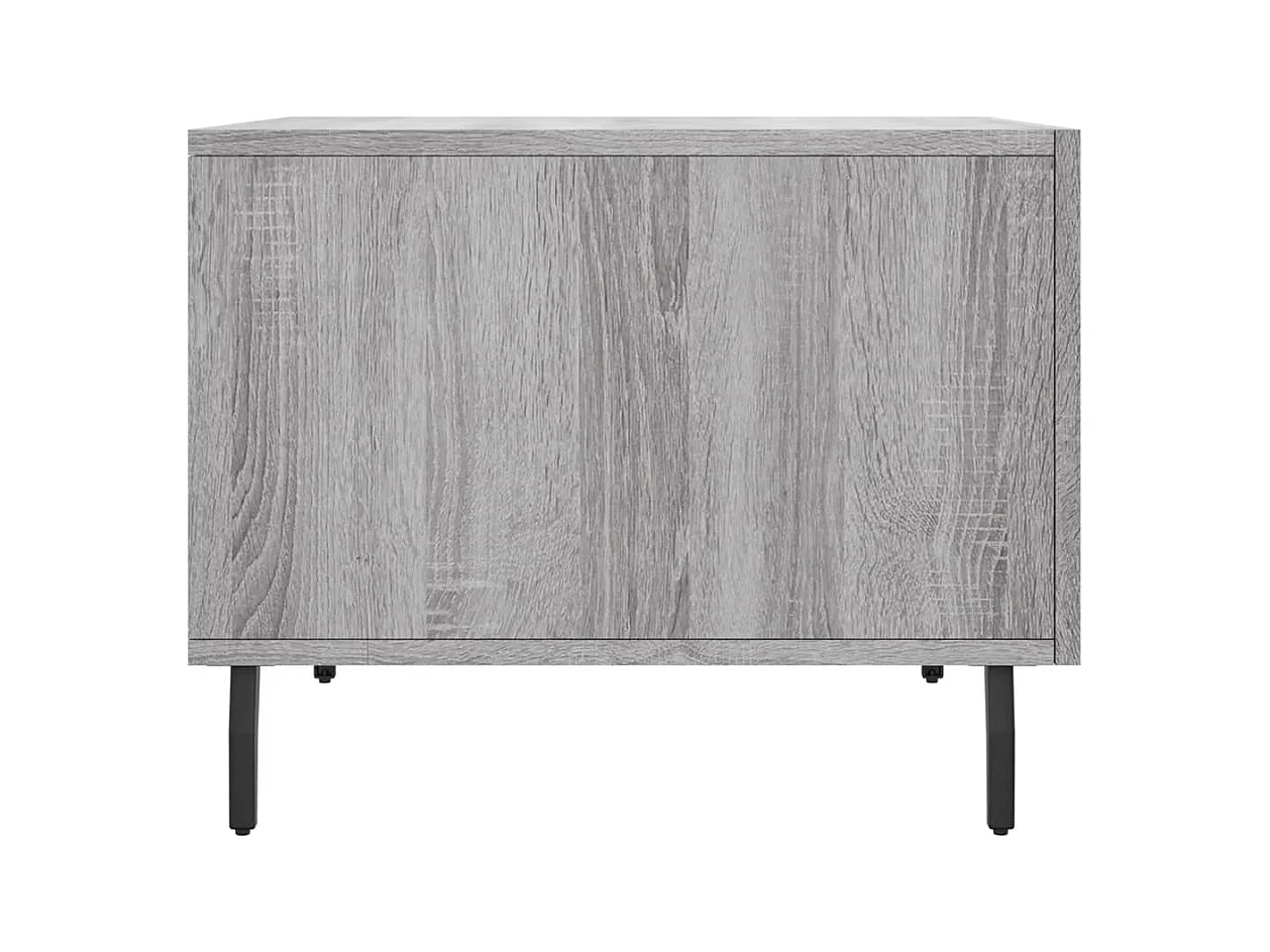 Tables basses 2 pcs sonoma gris 50x50x40 cm bois d'ingénierie