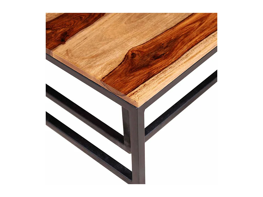 Ensemble de table basse gigogne 2 pcs Bois massif