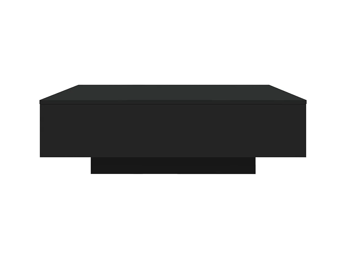 Table basse noir 100x100x31 cm bois d'ingénierie
