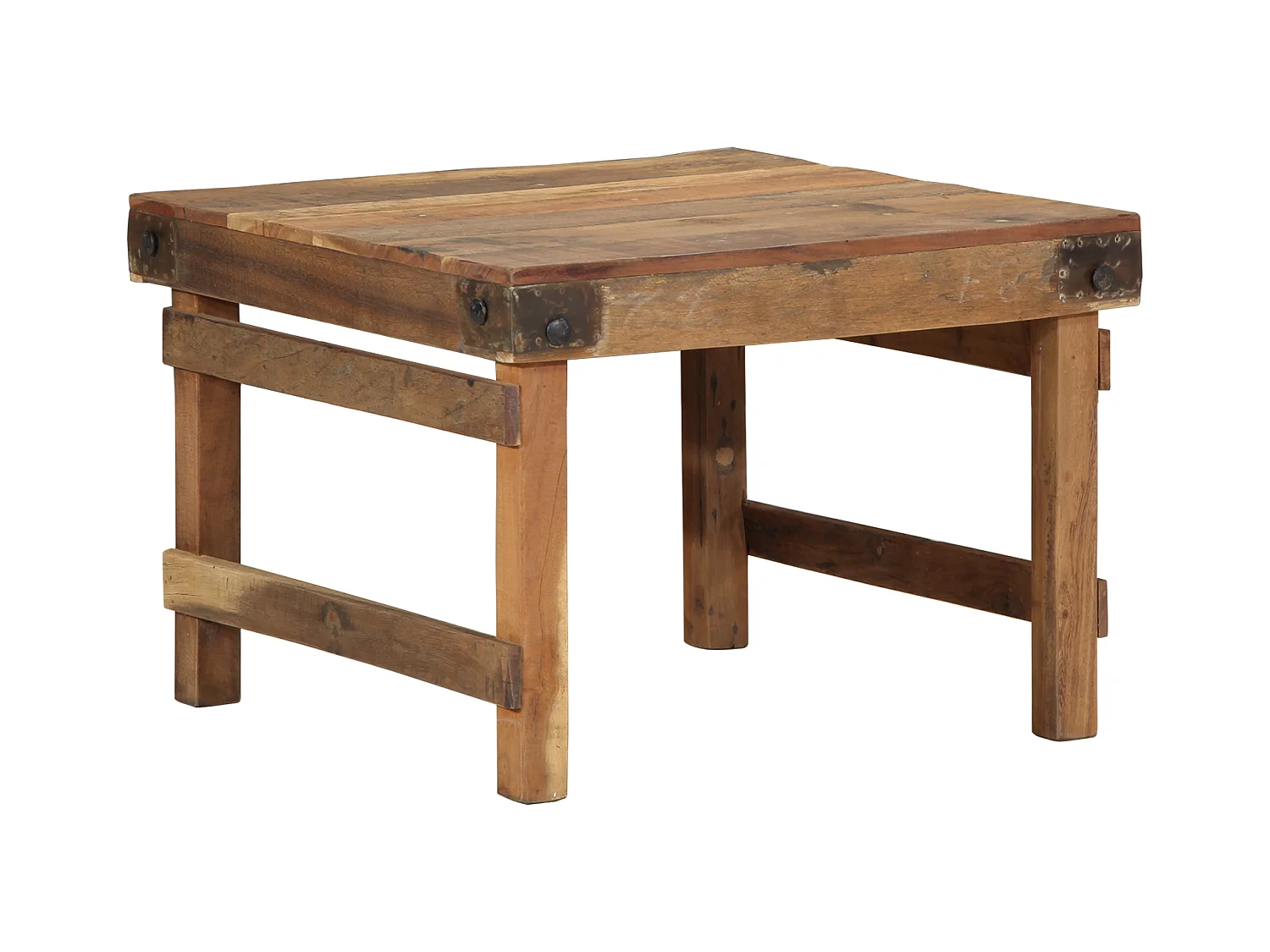 Table basse 55x60x40 cm Bois recyclé