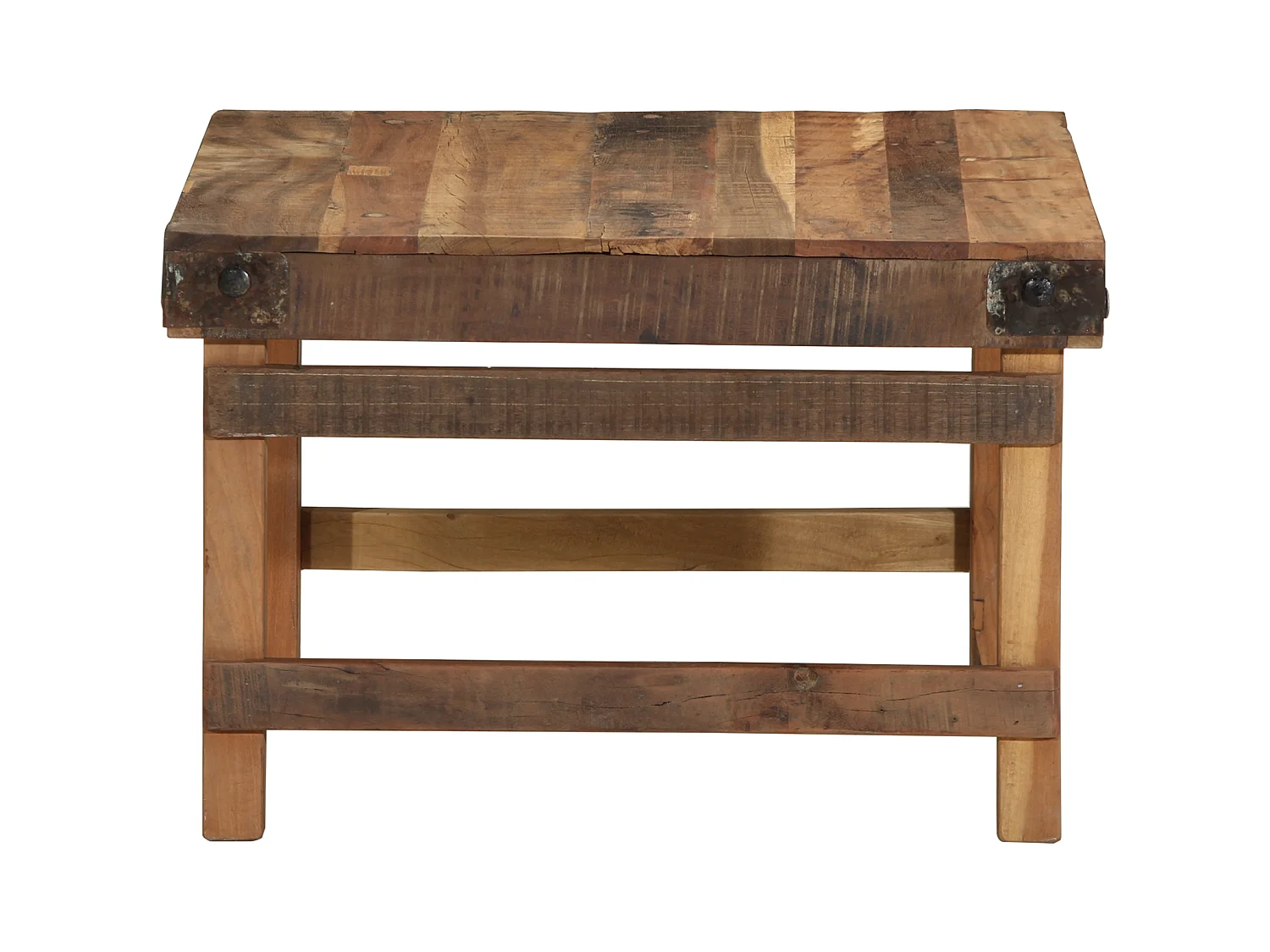 Table basse 55x60x40 cm Bois recyclé