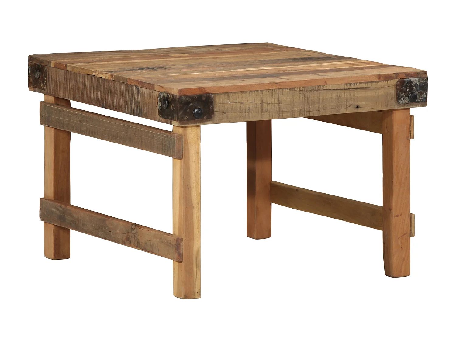 Salontafel 55x60x40 cm Gerecycled hout