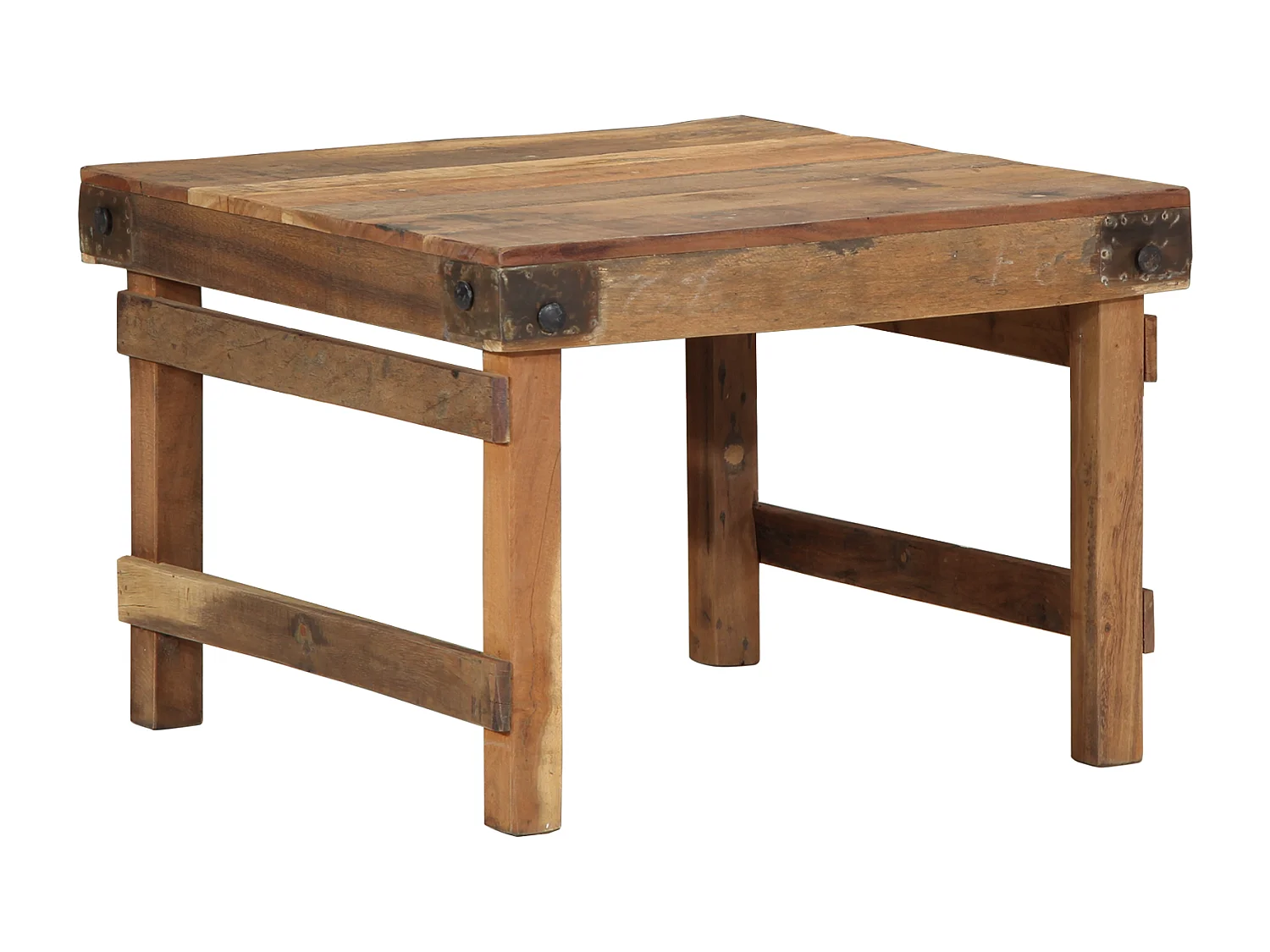 Table basse 55x60x40 cm Bois recyclé