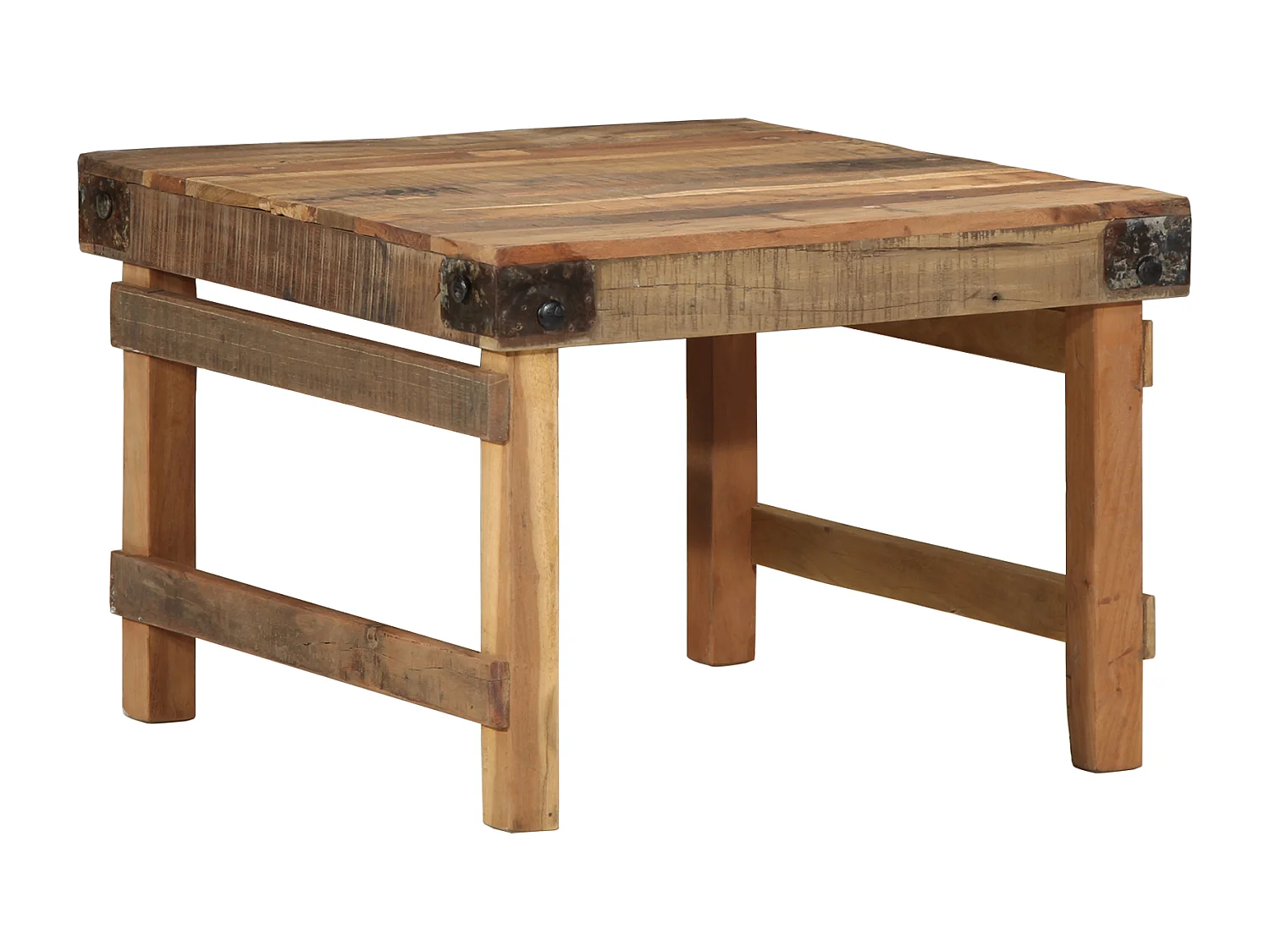 Table basse 55x60x40 cm Bois recyclé