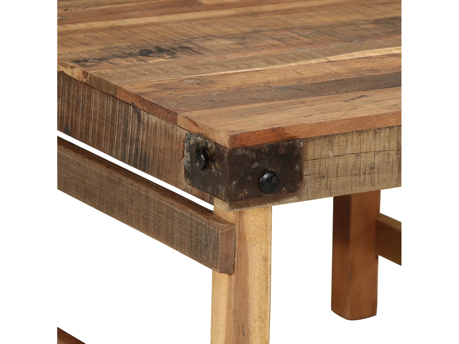 Table basse 55x60x40 cm Bois recyclé