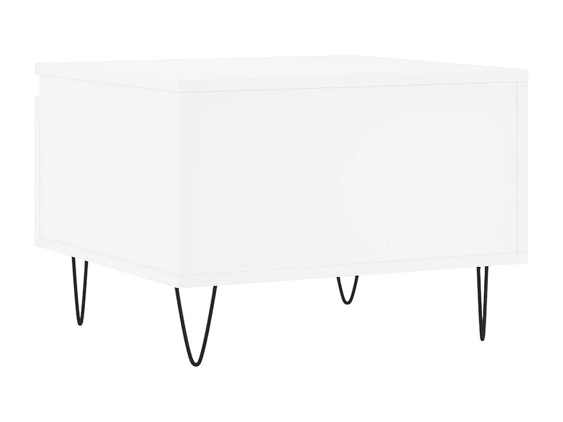 Tables basses 2 pcs blanc 50x46x35 cm bois d'ingénierie