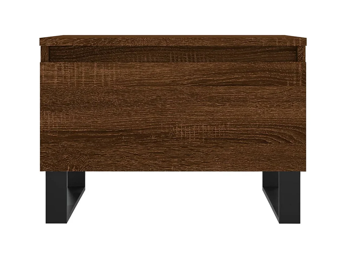 Tables basses 2 pcs chêne marron 50x46x35 cm bois d'ingénierie