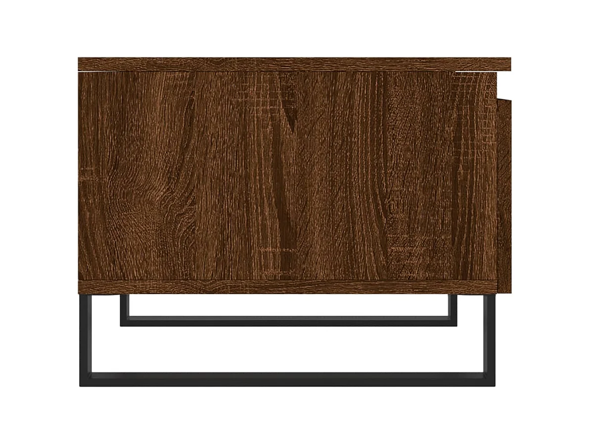 Tables basses 2 pcs chêne marron 50x46x35 cm bois d'ingénierie