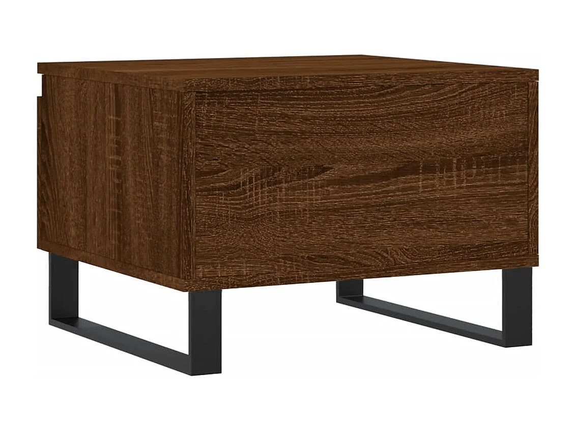 Tables basses 2 pcs chêne marron 50x46x35 cm bois d'ingénierie