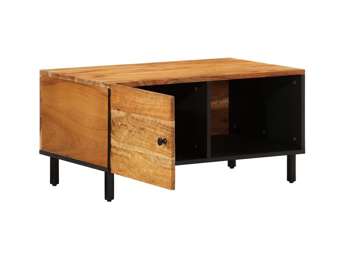 Table basse 80x50x40 cm bois massif d'acacia