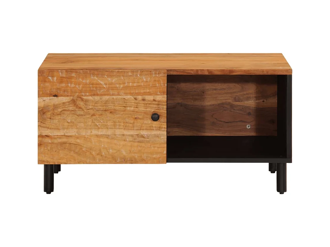 Table basse 80x50x40 cm bois massif d'acacia