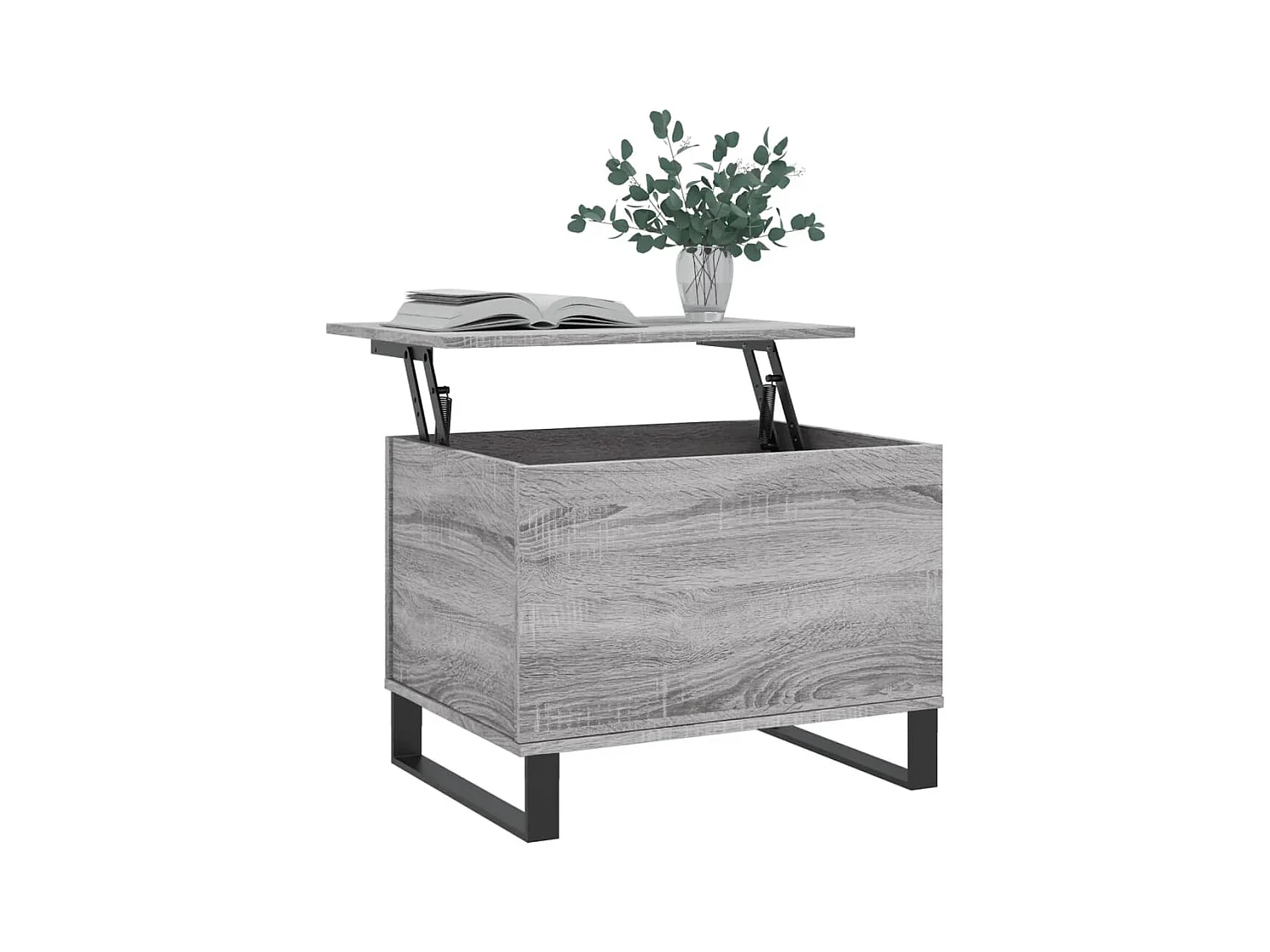 Mesa de centro Sonoma gris 60x44,5x45 cm Madera de ingeniería