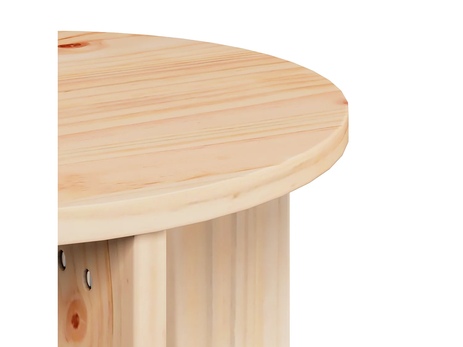 Mesa baja 2 piezas Natural 41,5 x 41,5 x 44 cm