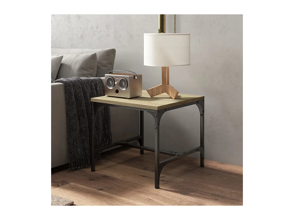 Tables d'appoint 2 pcs Chêne sonoma 40x40x35 cm Bois ingénierie