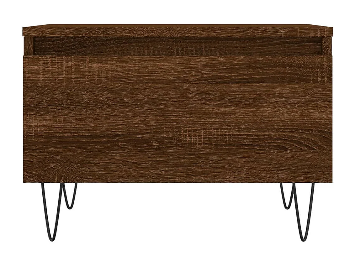 Tables basses 2 pcs chêne marron 50x46x35 cm bois d'ingénierie