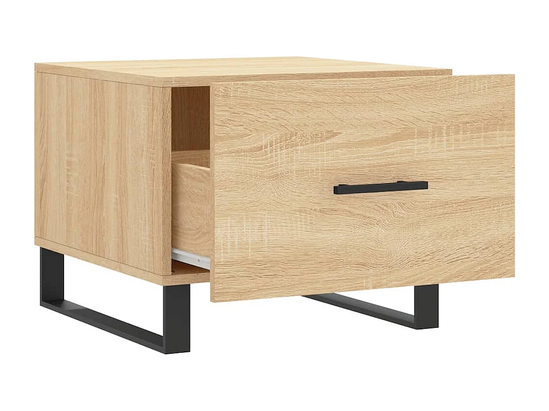 Tables basses 2 pcs chêne sonoma 50x50x40 cm bois d'ingénierie