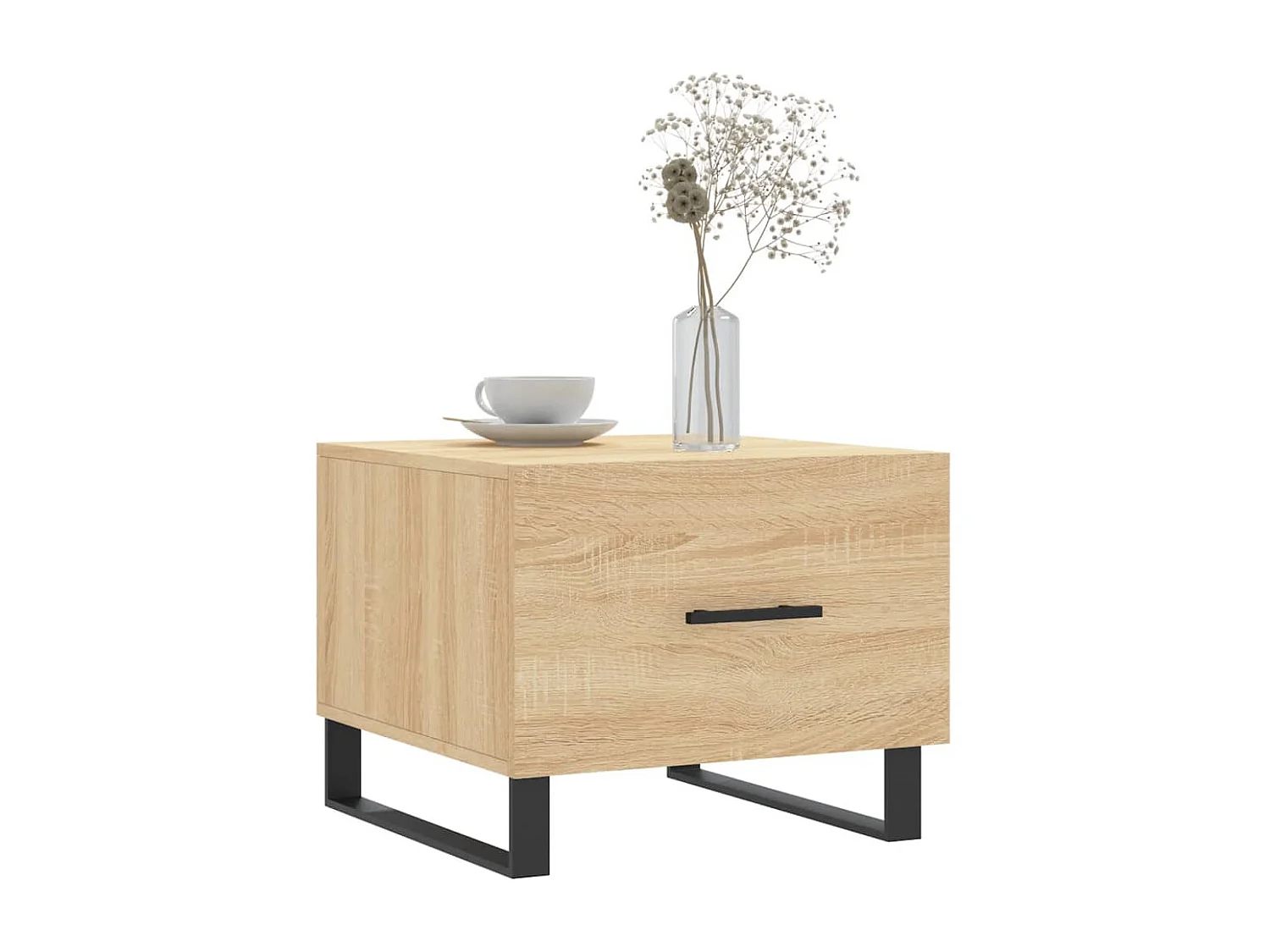 Salontafels 2 stuks Sonoma eiken 50x50x40 cm bewerkt hout