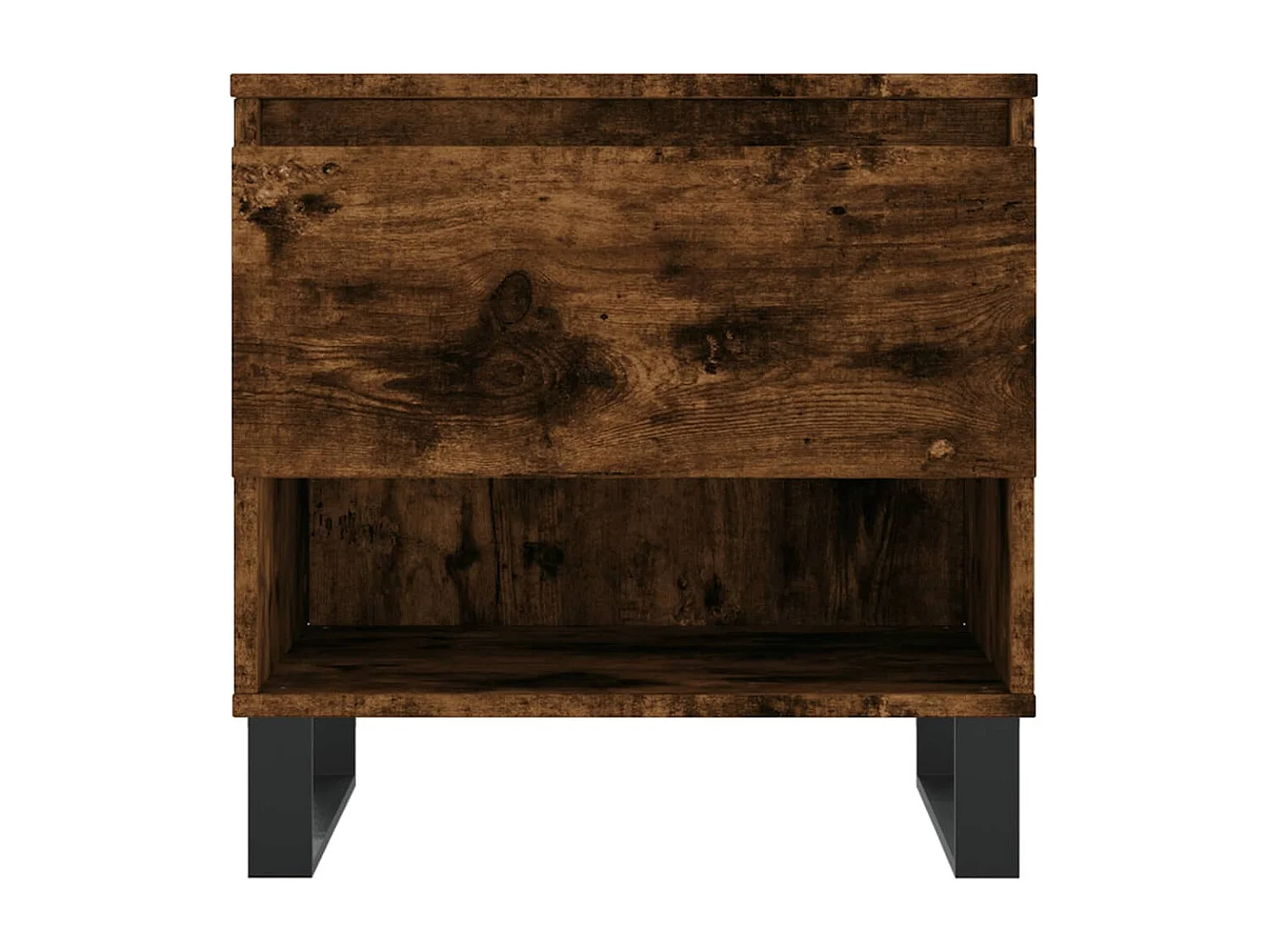 Salontafels 2 stuks gerookt eiken 50x46x50 cm bewerkt hout