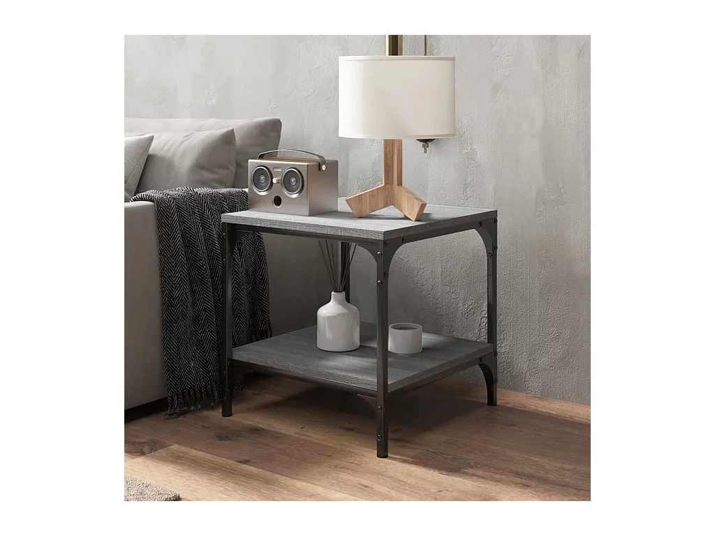 Tables d'appoint 2pcs Sonoma gris 40x40x40 cm Bois d'ingénierie