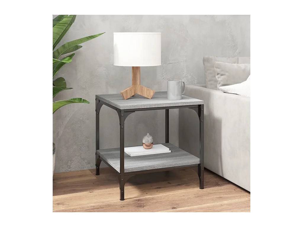 Tables d'appoint 2pcs Sonoma gris 40x40x40 cm Bois d'ingénierie