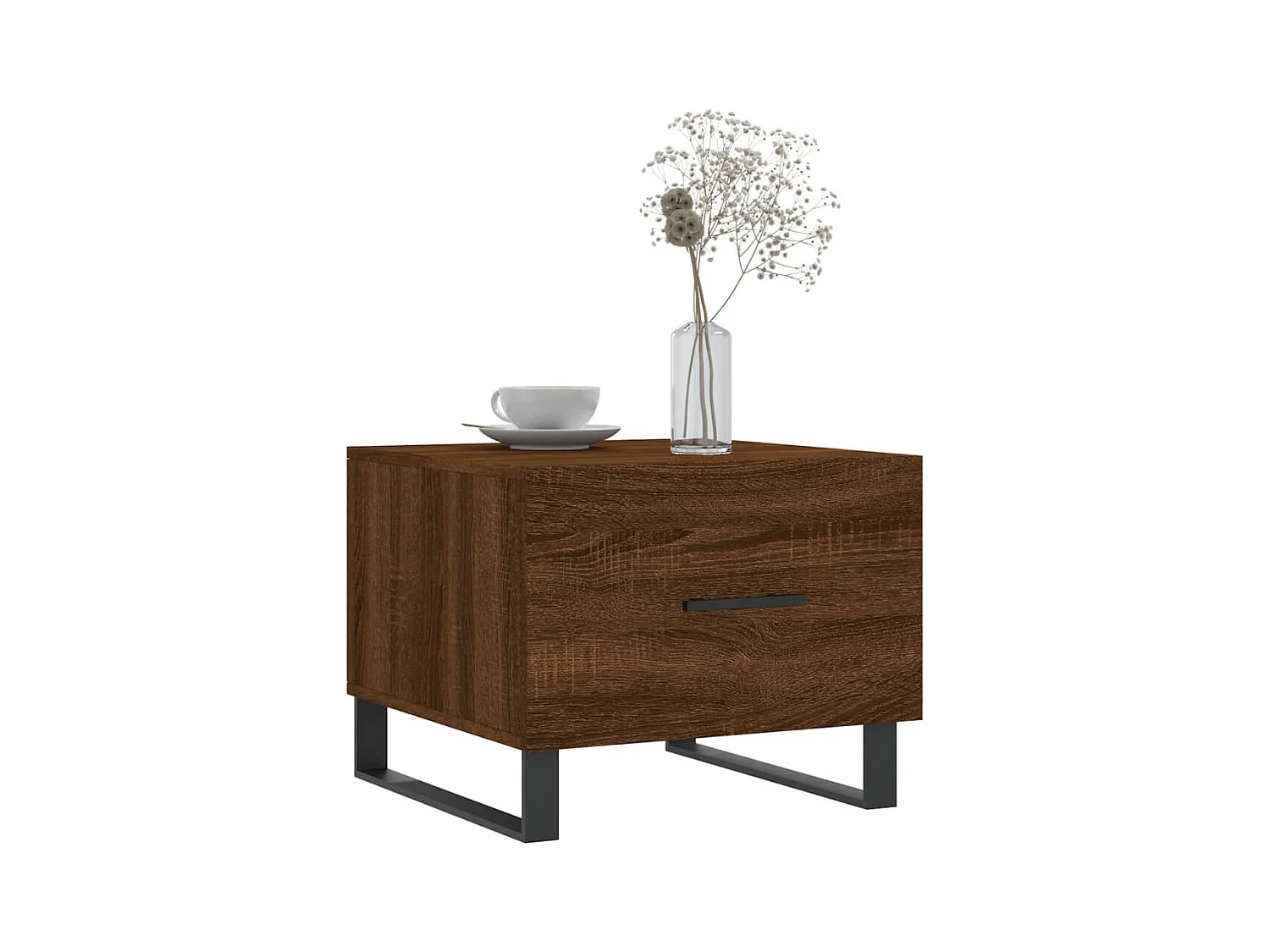 Tables basses 2 pcs chêne marron 50x50x40 cm bois d'ingénierie