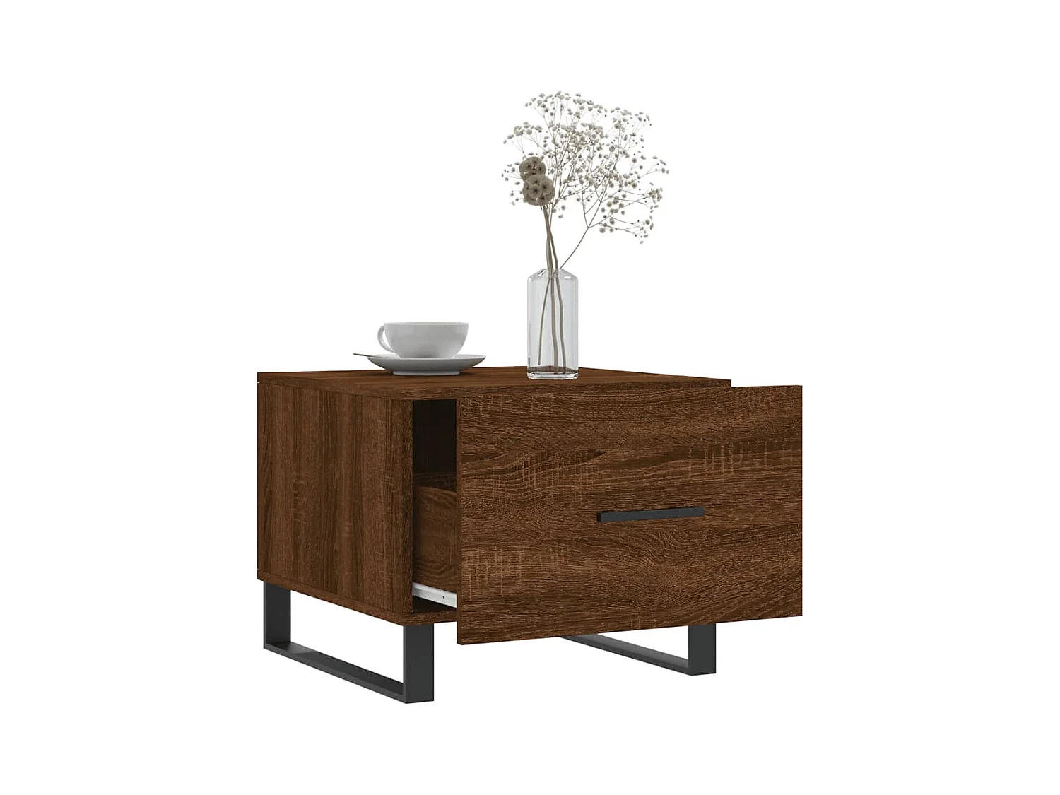 Tables basses 2 pcs chêne marron 50x50x40 cm bois d'ingénierie