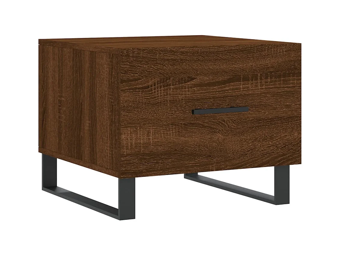 Tables basses 2 pcs chêne marron 50x50x40 cm bois d'ingénierie
