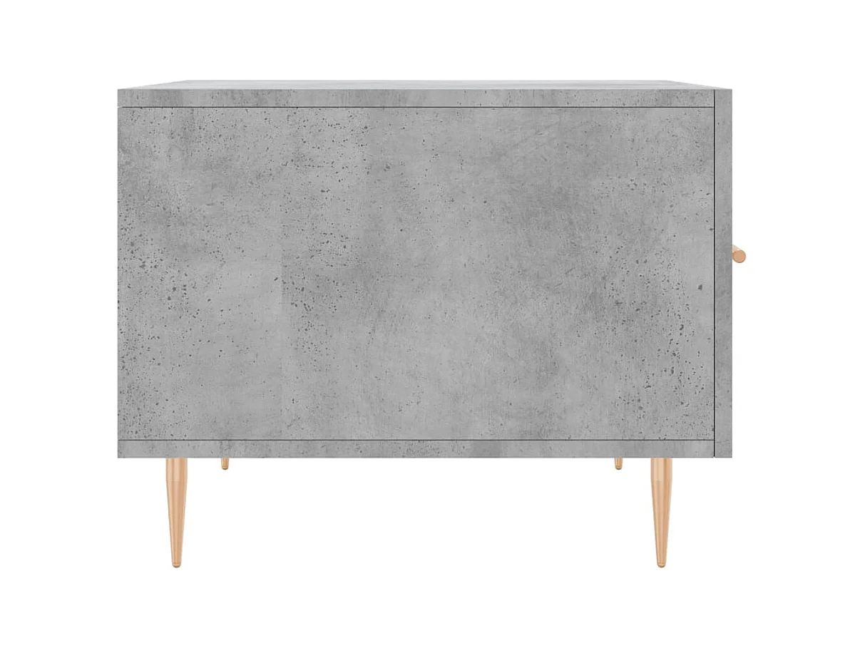 Tables basses 2 pcs gris béton 50x50x40 cm bois d'ingénierie