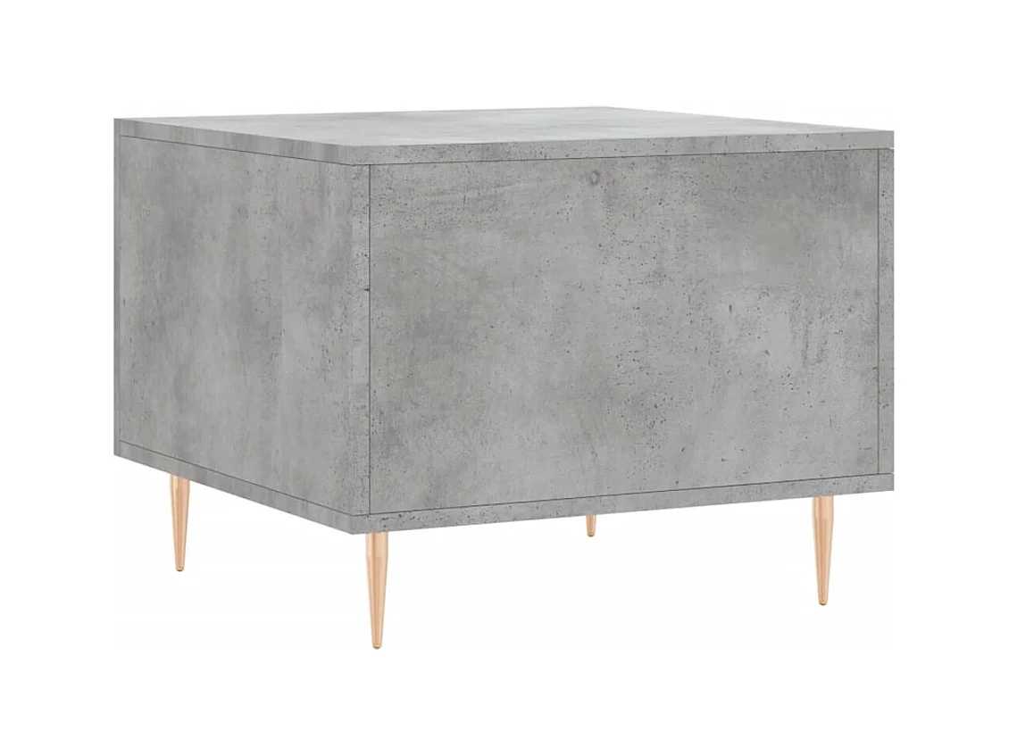Tables basses 2 pcs gris béton 50x50x40 cm bois d'ingénierie