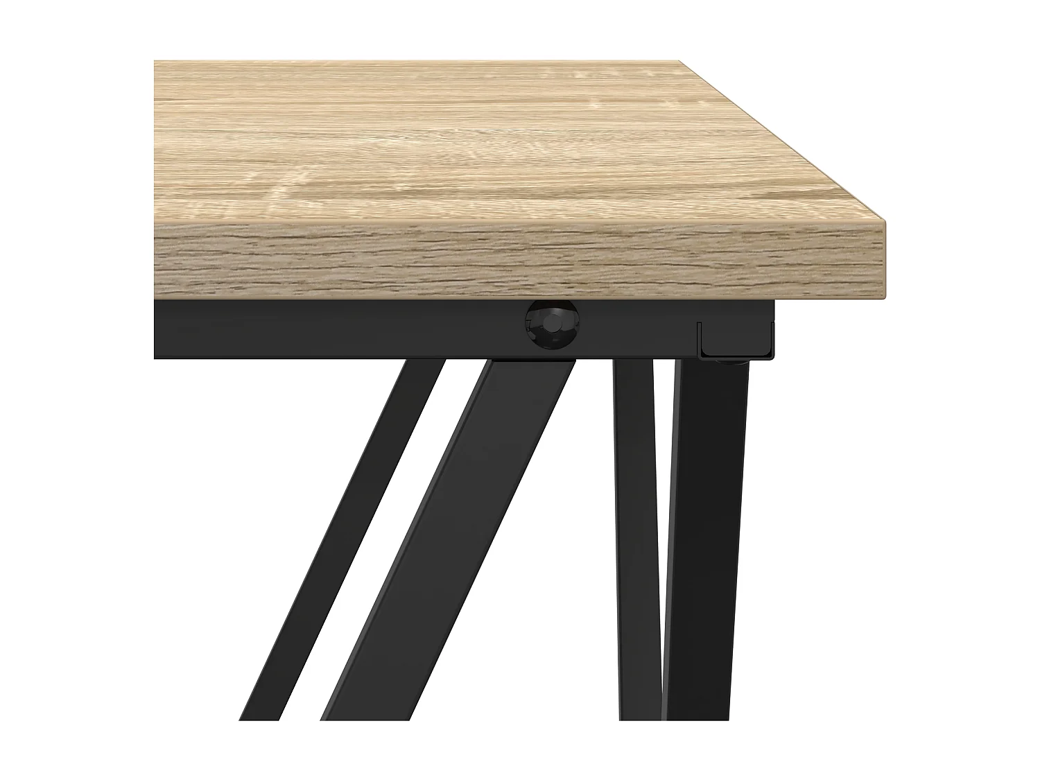 Tables d'appoint 3 pcs en bois d'ingénierie chêne Sonoma