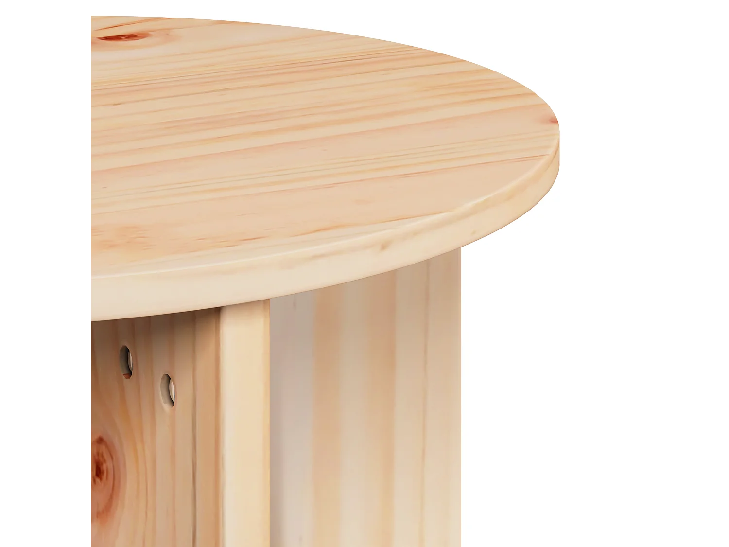 Mesa baja 2 piezas Natural 41,5 x 41,5 x 41 cm