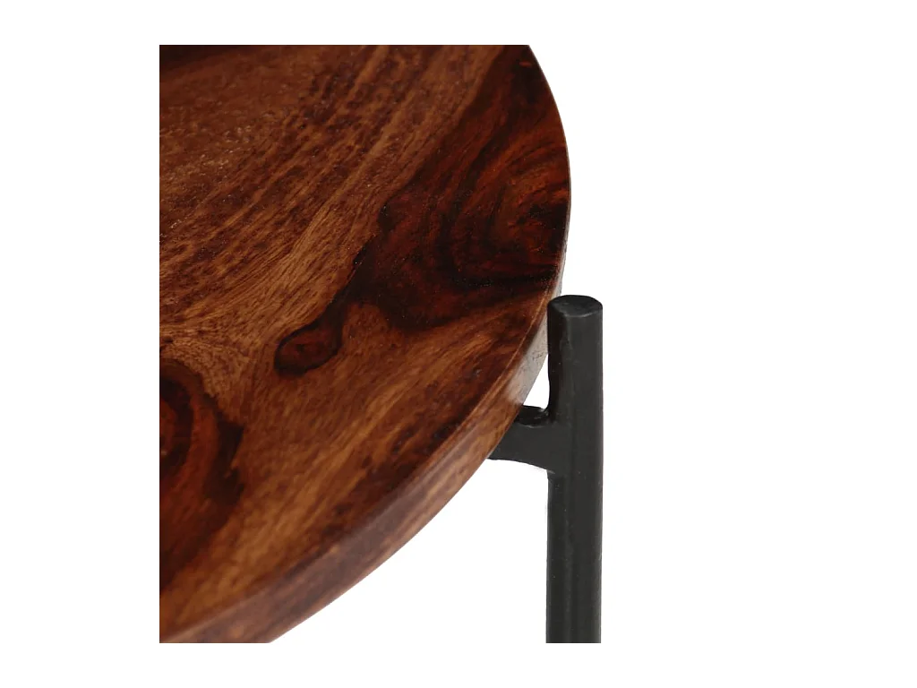 Ensemble de table basse 2 pcs Bois massif 60x35 cm