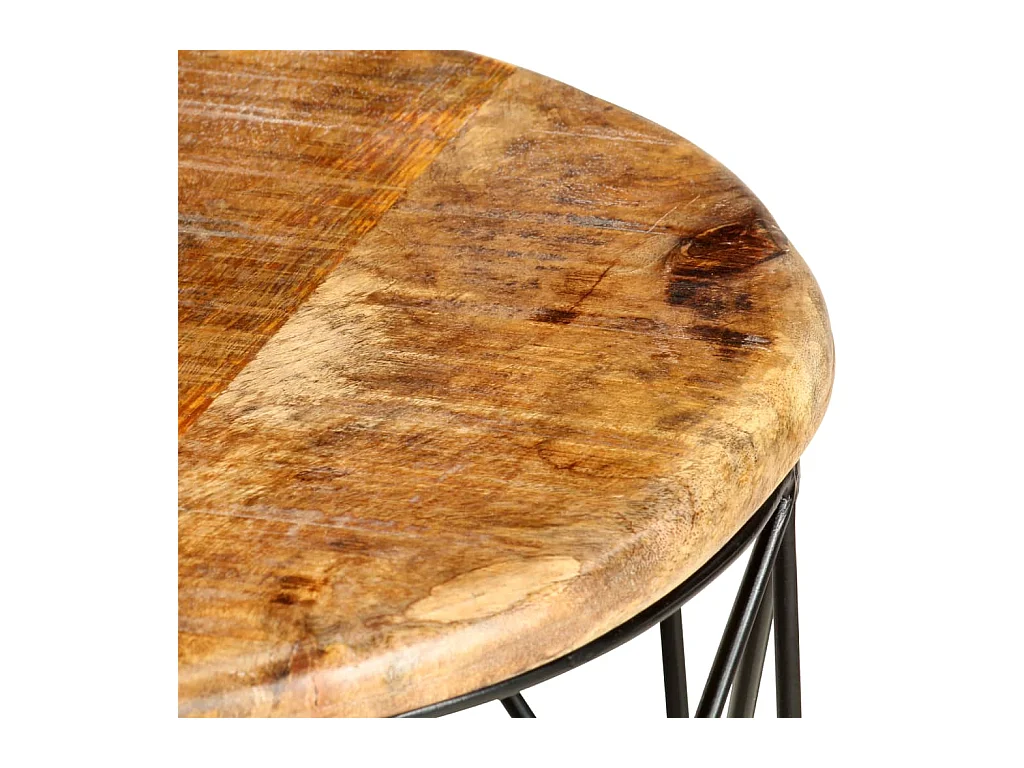 Tables basses 2 pcs Bois solide de manguier