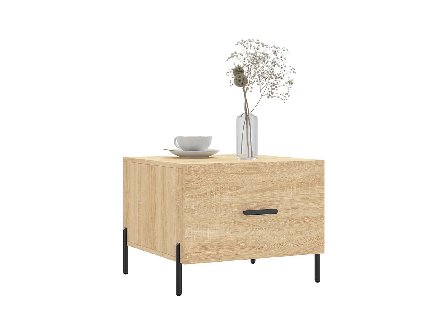 Tables basses 2 pcs chêne sonoma 50x50x40 cm bois d'ingénierie