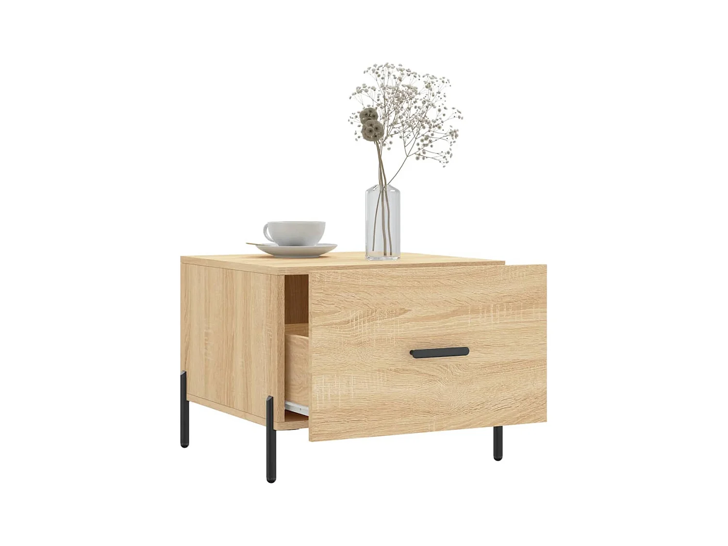 Tables basses 2 pcs chêne sonoma 50x50x40 cm bois d'ingénierie