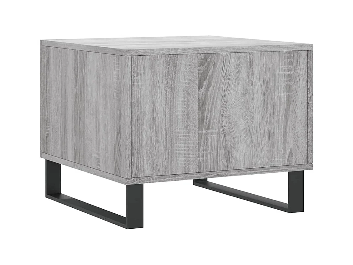 Tables basses 2 pcs sonoma gris 50x50x40 cm bois d'ingénierie