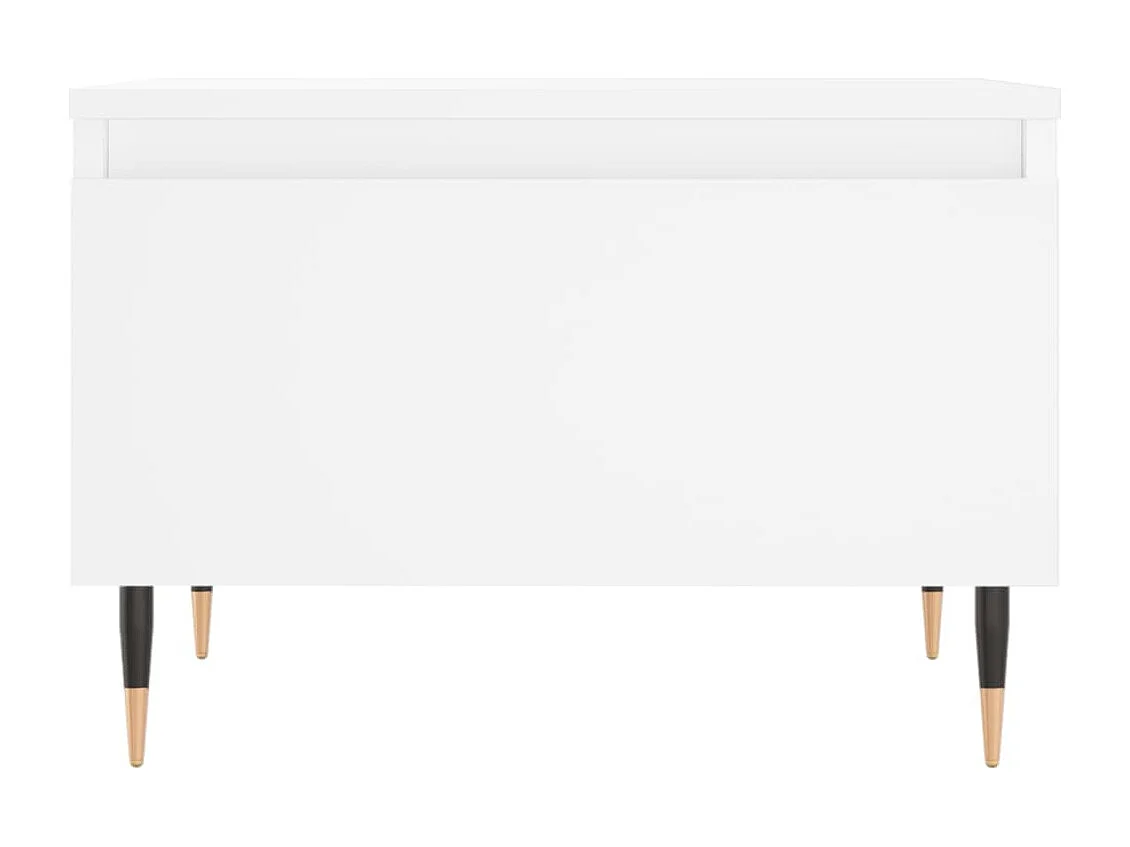 Tables basses 2 pcs blanc 50x46x35 cm bois d'ingénierie