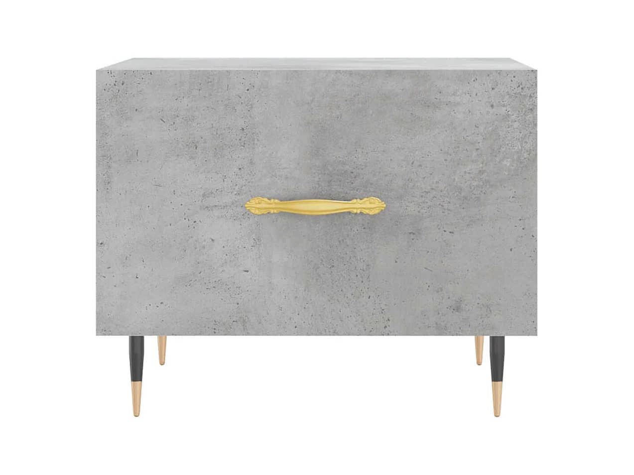 Salontafels 2 stuks betongrijs 50x50x40 cm bewerkt hout