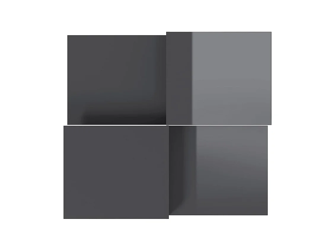 stuks salontafels grijs hoogglans bewerkt hout