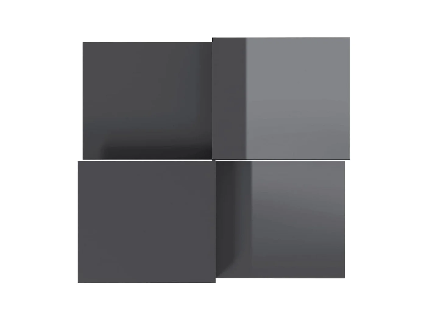 stuks salontafels grijs hoogglans bewerkt hout