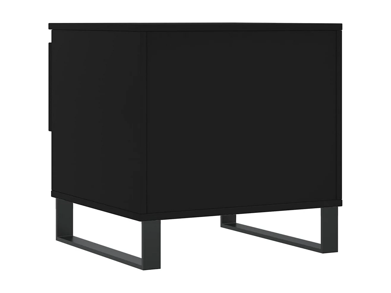 Tables basses 2 pcs noir 50x46x50 cm bois d'ingénierie