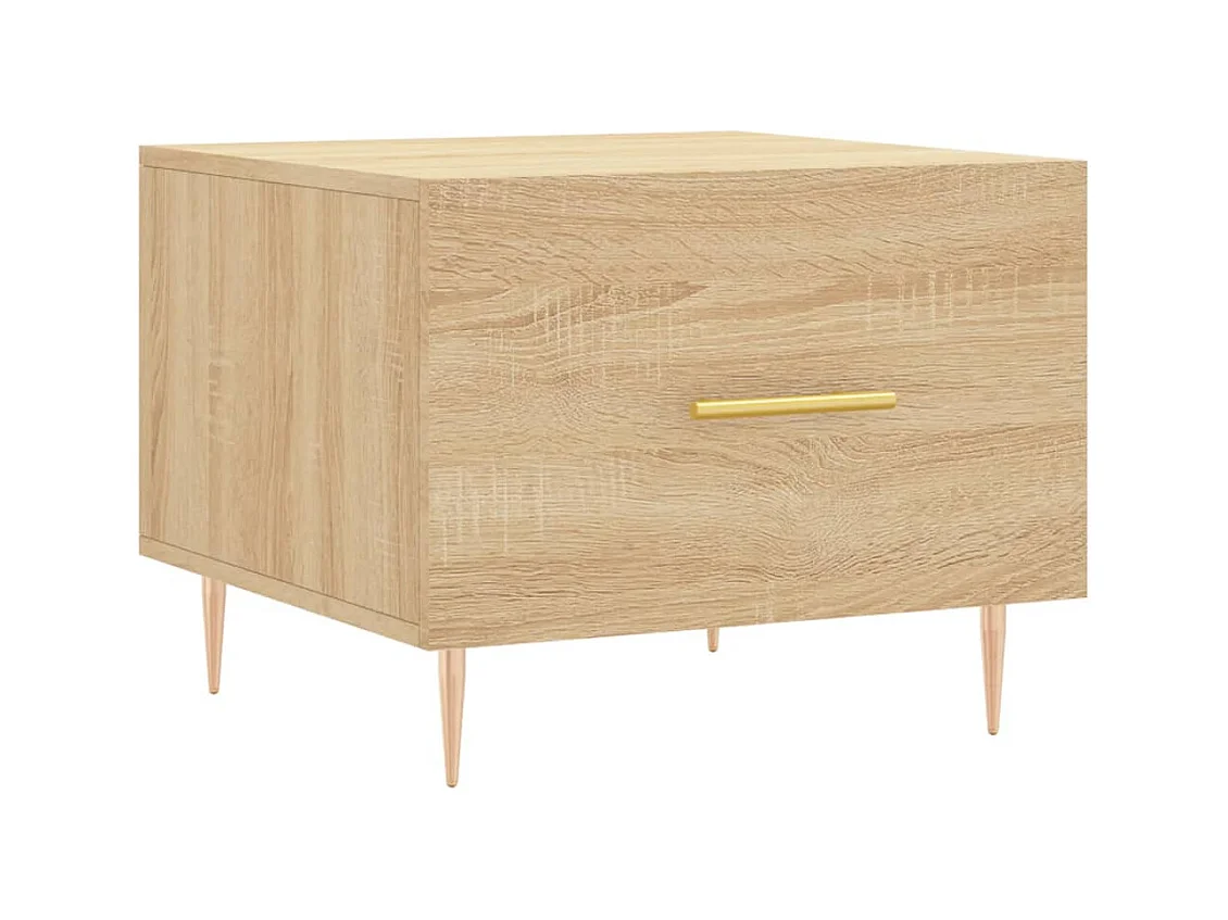 Tables basses 2 pcs chêne sonoma 50x50x40 cm bois d'ingénierie